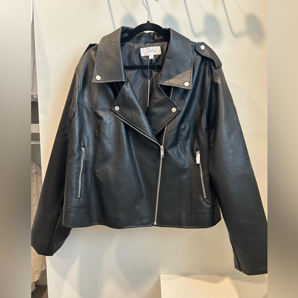 BRAND NEW | Faux Leather Moto Jacket